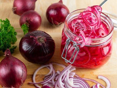 Hot Dog Topping Pickled Red Onions