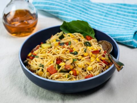 Angel Hair Pasta Grilled Vegetables Recipe