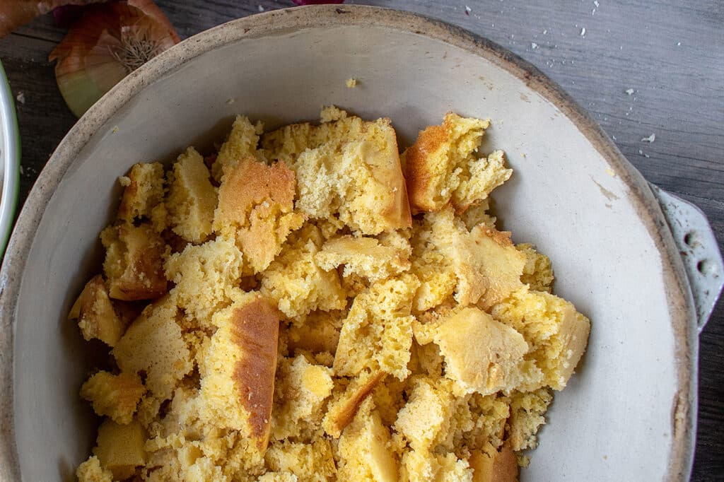 Smoked Cornbread Bacon Stuffing Ingredients