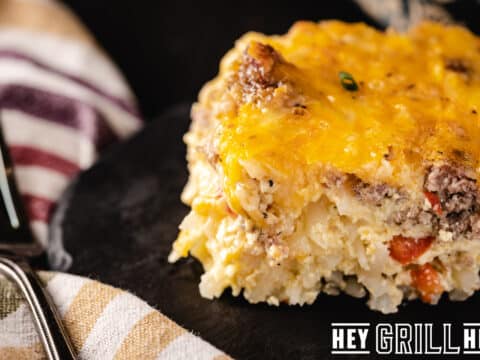 Make Smoked Southwest Breakfast Casserole by Hey Grill Hey